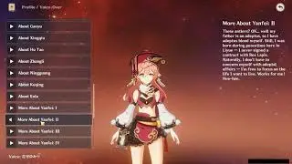 YANFEI ALL VOICE LINES (JAPANESE)