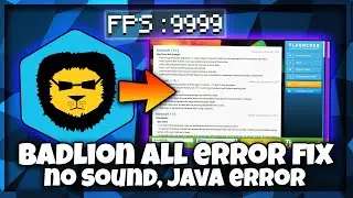 Badlion Java Error Fixed । How To Download Badlion Client on Tlauncher Free। No Sound Fix । SheDX