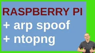 Network analyzer with ntopng and arp spoofing on a Raspberry Pi