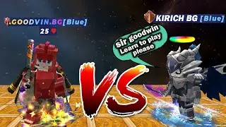 GOODVIN BG VS KIRICH BG in blockman go bed wars  FUNNY MOMENTS
