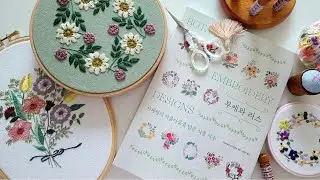 [도서증정이벤트] 부케와 리스 - 지금이책 , 프랑스자수책ㅣbouquets and wreaths embroidery