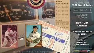 1962-Oct-05 • NYY/SFG • World Series G2 • New York Yankees vs San Francisco Giants - Baseball Radio