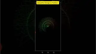 python program |Python turtle code design 6| Beautiful design using python pydroid 3 app