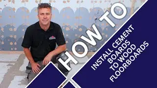 How to Install Cement Boards to Wood Floorboards #tiling #howto