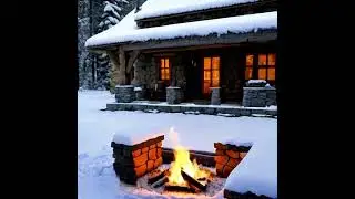 ЗАГОРОДНЫЙ ДОМ МЕЧТЫ ЗИМА СНЕГ #shortvideo #shorts #зима #дом #огоньвкамине #home #relax #snow #home