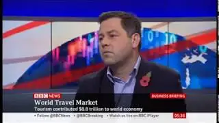 WTM London Senior Exhibition Director Simon Press on BBC News