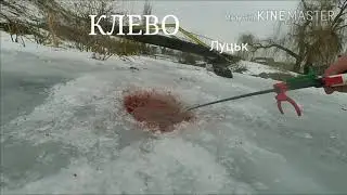 Первый лёд. Ловим рыбку