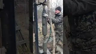 Гора сальников из скважины 15 метров #бурение #вода #стройка #скважина