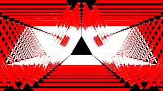 Flashing RED WHITE BLACK Background on House Music Rhythm | LED-VDJ | Concert LED