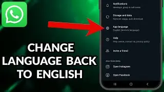 How To Change WhatsApp Language To English