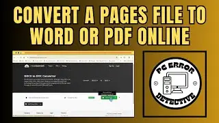 How to Convert a Pages File to Word or PDF Online On Windows