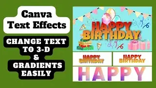 Canva Tips and Tricks | Canva Text Effects 