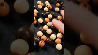 Satisfying sounds of wooden beads!