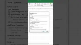 How to let your data refresh automatically on excel (2023). #excel #exceltips