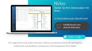 Nvivo - Starten Sie Ihre Datenanalyse mit Nvivo (Alfasoft Online Demo Day 2022)