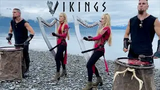 VIKINGS - If I Had A Heart (Fever Ray) Harp Twins + @volfgangtwins