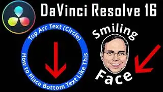 How to Place Bottom Circle Text : DaVinci Resolve 16