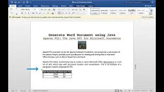 Reading Microsoft Word Documents Using Java