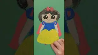 Trying to Draw Snow White (in chalk!)