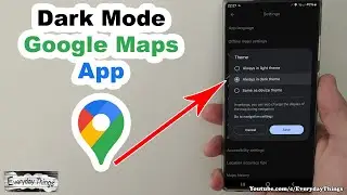 How to Turn On Dark Mode on Google Maps App - Easy Steps