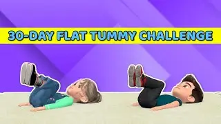 30-DAYS FLAT TUMMY CHALLENGE: CORE EXERCISES FOR KIDS