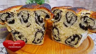 Выпечка с маком.НЕЖНОЕ дрожжевое тесто.Вкусные булочки с маком \РУЛЕТ ЦВЕТОЧЕК