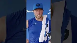 Matthew Stafford on this season's receiving corps 👀 #rams #nfl #shorts