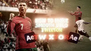 How to make smooth velocity tutorial | After Effects | Football edit ⚽️🥅