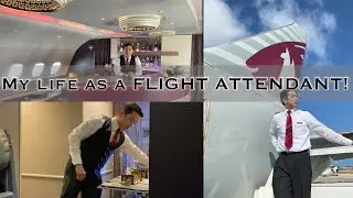 Qatar Airways Flight Attendant LIFE for ASPIRING Cabin crew | MALE VERSION