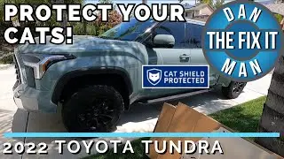 2022 Toyota Tundra Catalytic Converter Protection - CAT Shield by Miller CAT - Anti Theft skid plate