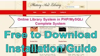 Online Library System in PHP with Full Source Code | Free to Download