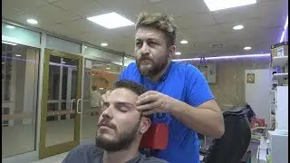 ASMR Turkish Barber Face,Head and Body Massage 147 👍💆‍♂️💈