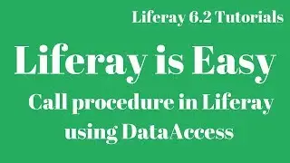 Liferay Tutorial 43 :- How to Call procedure in Liferay using DataAccess