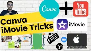 How to add text, animate graphics, in iMovie using Canva [Green Screen, youtube intro] iMovie Tricks