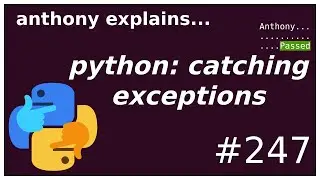 python: exception catching and isinstance gotcha (beginner - intermediate) anthony explains #247