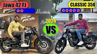 New Jawa 42 FJ VS Royal Enfield Classic 350 Which is best Bike In 2024