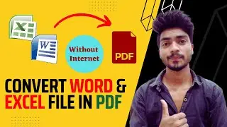 How to Save word and Excel file as PDF || How to Convert Word File in PDF for Free in Office 2007