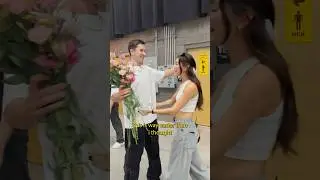 Finally learned how to give girls flowers