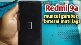 Redmi 9a logo baterai kosong