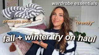 HUGE FALL / WINTER PRINCESS POLLY TRY ON HAUL 2024 🧸 wardrobe essentials, trends, & outfit inspo!