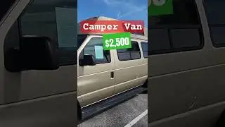 CamperVan ONLY $2,500 For Sale #vanforsale #vanlife #vanliving #campervan #cheapcars