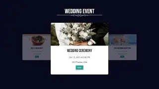 3D Event Carousel Slider using Materialize CSS