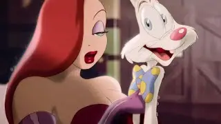 Jessica Rabbit bakes Roger a carrot cake - Who Framed Roger Rabbit Commodore Amiga game vs movie