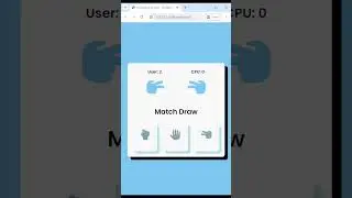 Learn How to Create a Rock Paper Scissors using HTML CSS and JAVASCRIPT #games