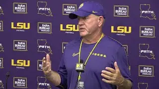 LSU Brian Kelly talks Tigers Saturday scrimmage