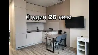 Обзор квартиры румтур студия 26 кв м ЖК Западный порт