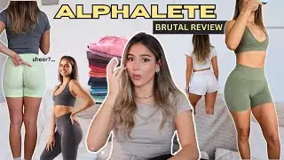 ALPHALETE HAUL... Brutally Honest Review, worth it?! new amplify contour leggings, shorts 2024