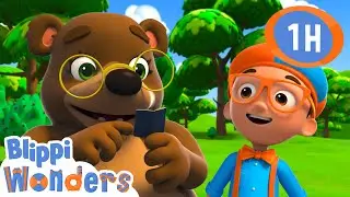 Bear Hibernation | Blippi Wonders | Best Animal Videos for Kids | Kids Songs and Nursery Rhymes