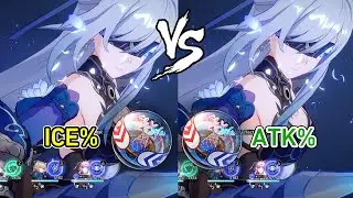 Jingliu Build Ice Damage Boost% vs ATTACK% Damage Comparison - Honkai Star Rail Jingliu Build Planar