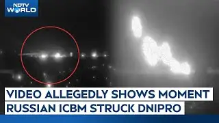 ICBM Attack Video | Video Allegedly Shows The Moment Russian ICBM Struck Ukraine's Dnipro